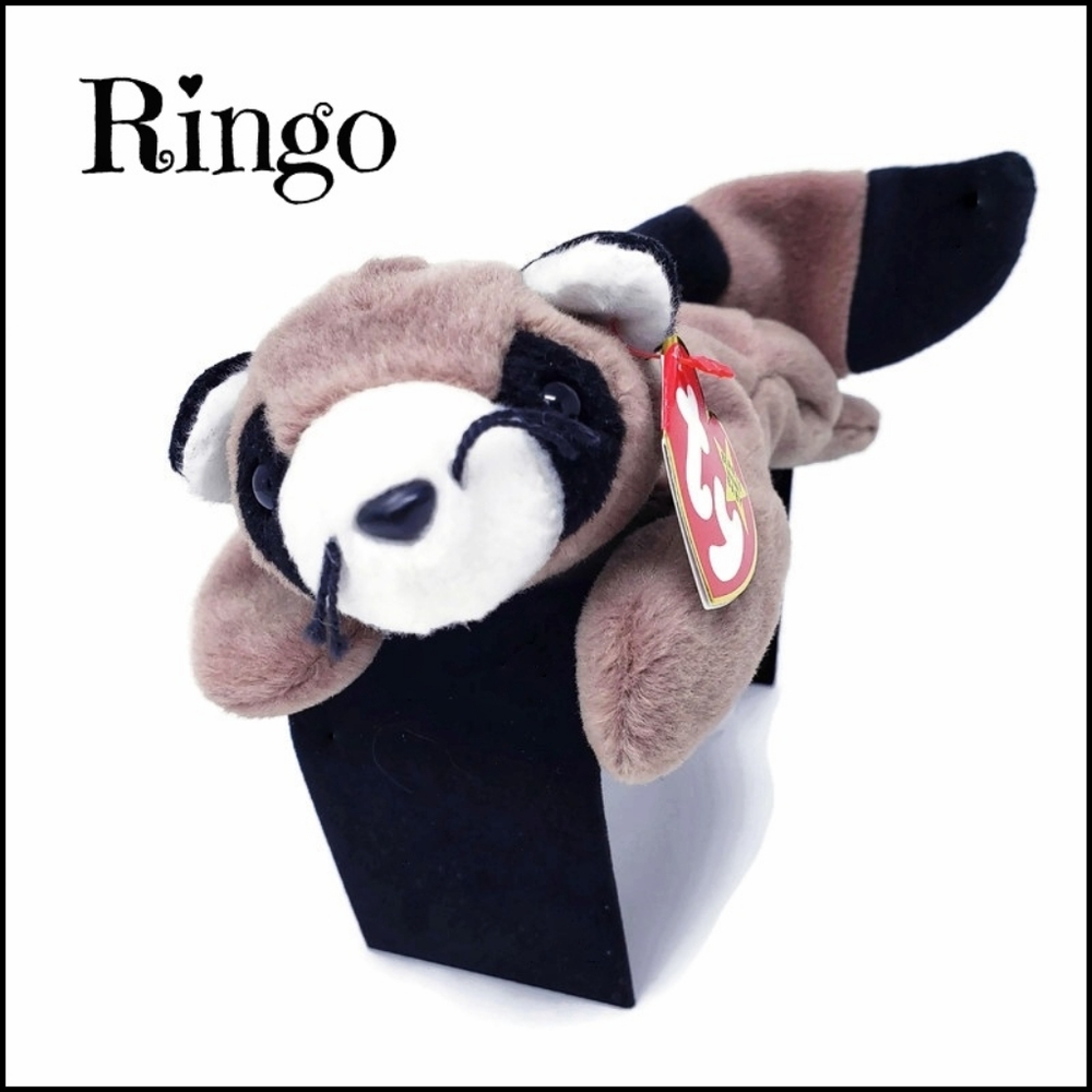 Original "Ringo" the Raccoon Collectable Ty Beanie Baby # 4014
